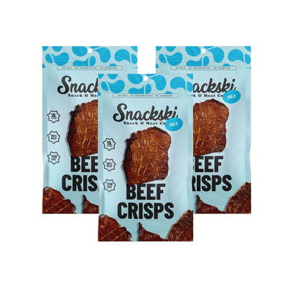 Mild Beef Crisps (3-Packs)