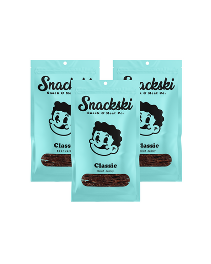 Classic Snackski Beef Jerky (3-Packs)