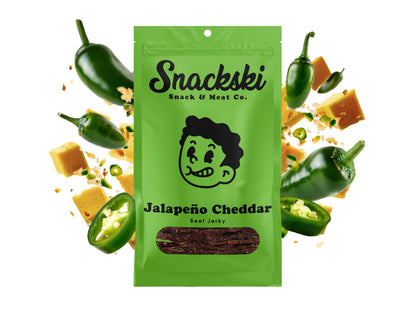 Jalapeno Cheddar Snackski Beef Jerky (3-Packs)