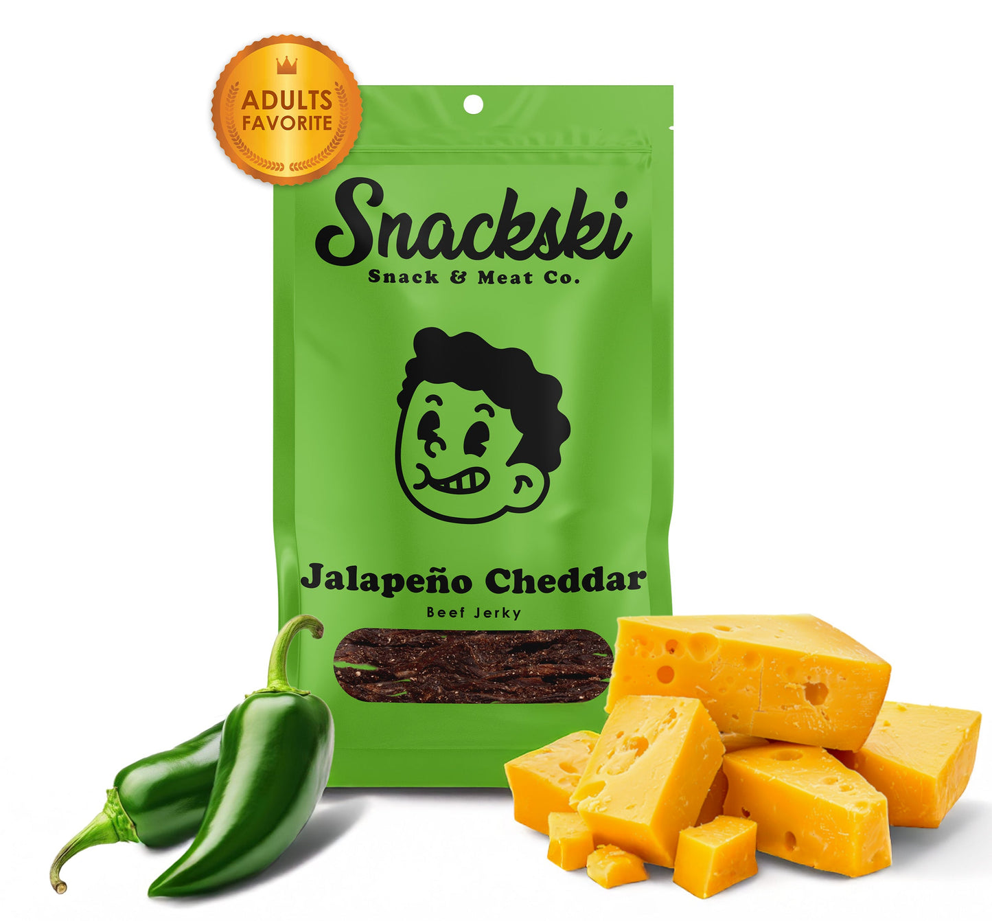 Snackski Jalapeno Cheddar Beef Jerky
