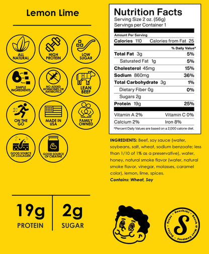 Lemon Lime Jerky Strips