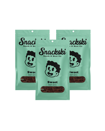 Sweet Snackski Beef Jerky (3-Packs)