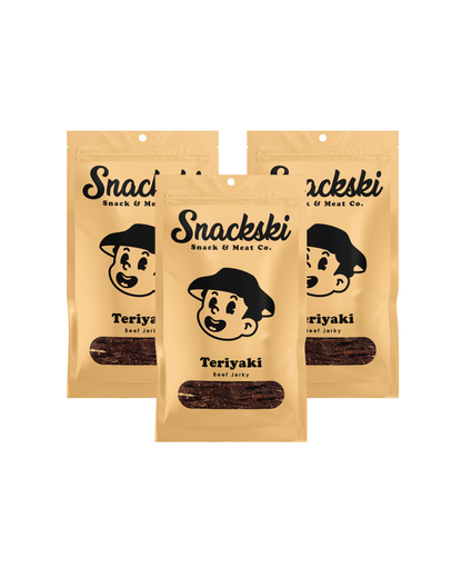 Teriyaki Snackski Beef Jerky (3-Packs)
